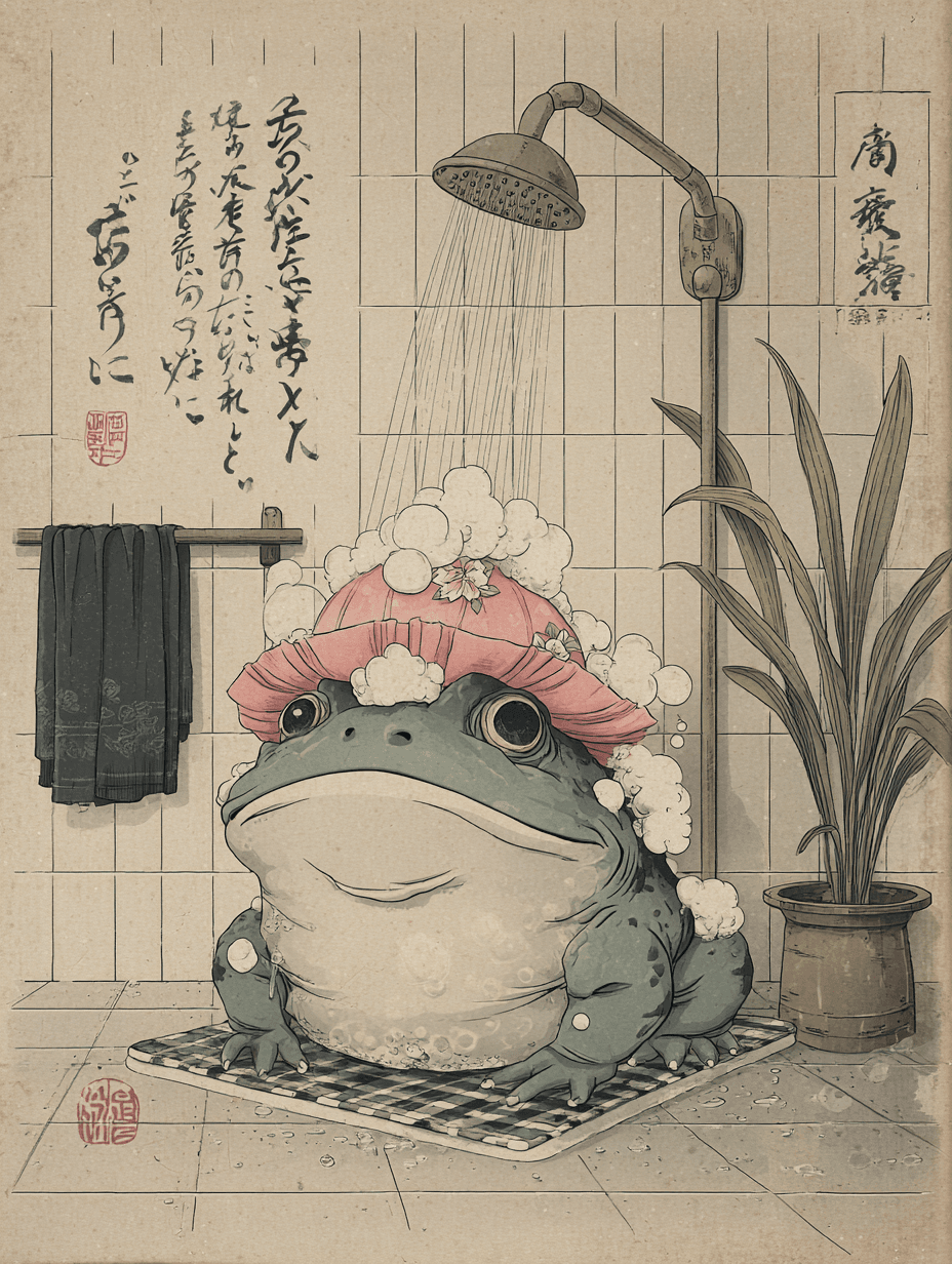 A frog regretting choosing the wrong solution