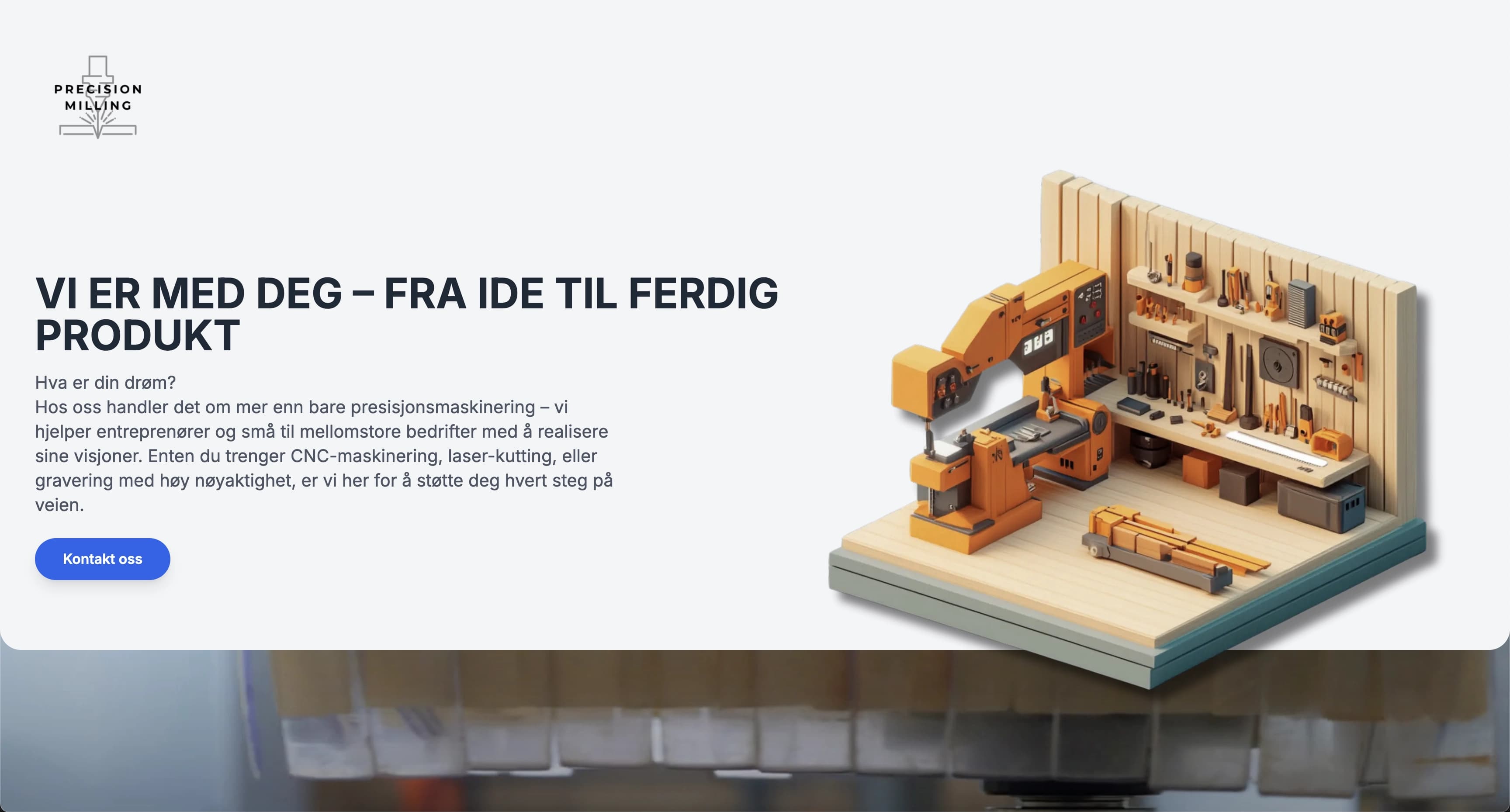 PRECISION MILLING – NETTSIDE FOR PRESISJONSFRESING